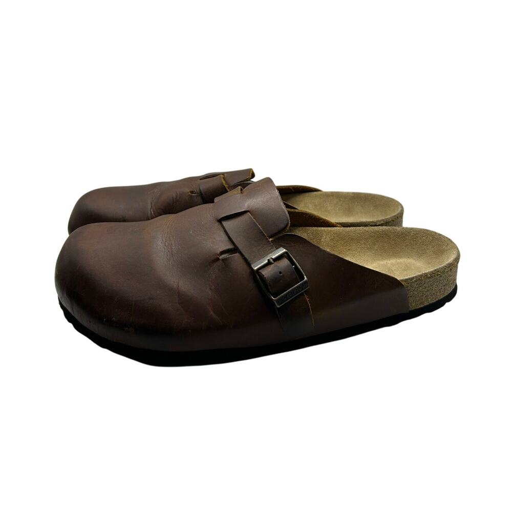 Birkenstock Boston Oiled Leather Clogs Habana Brown EU 42 US Men 9 Women 11